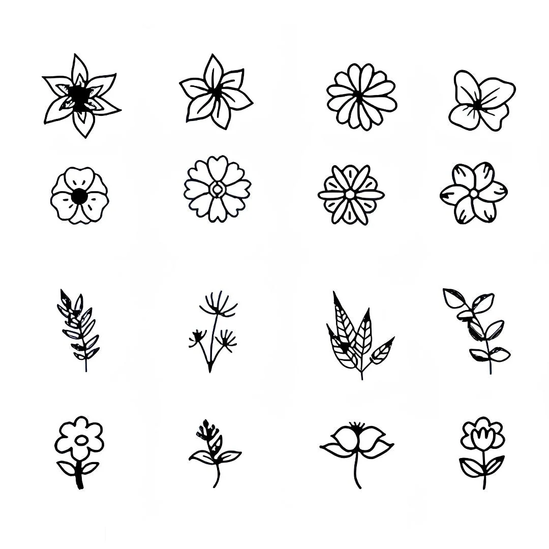 16 Tiny Botanical Flowers