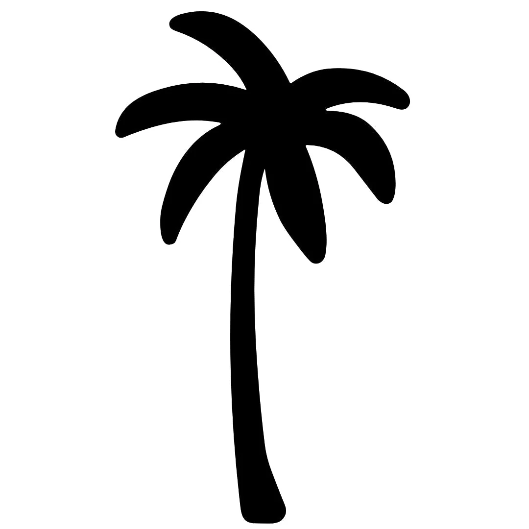 Palm Tree Silhouette Temporary Tattoo - Image 2