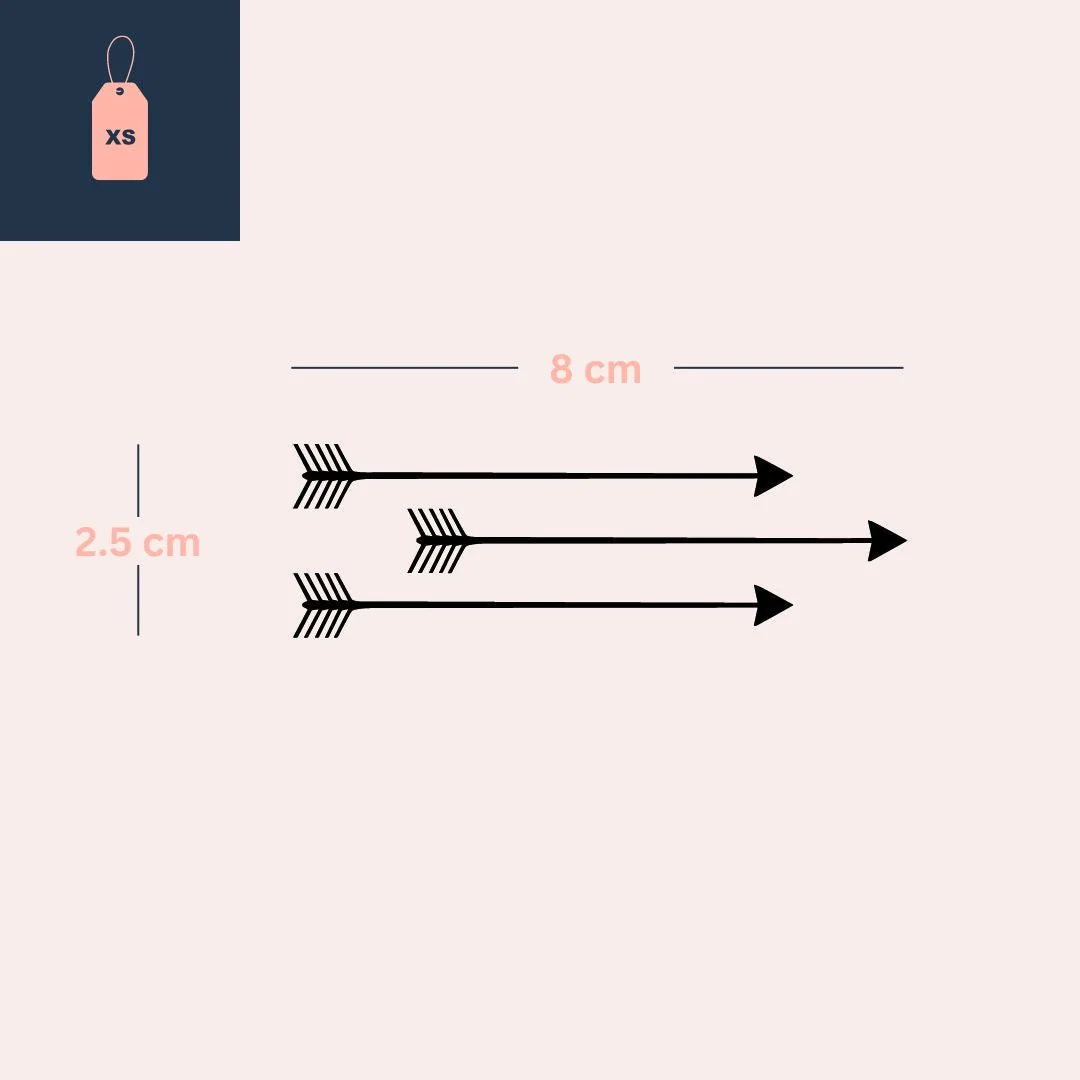 Temporary tattoo with three parallel arrows - Image 4
