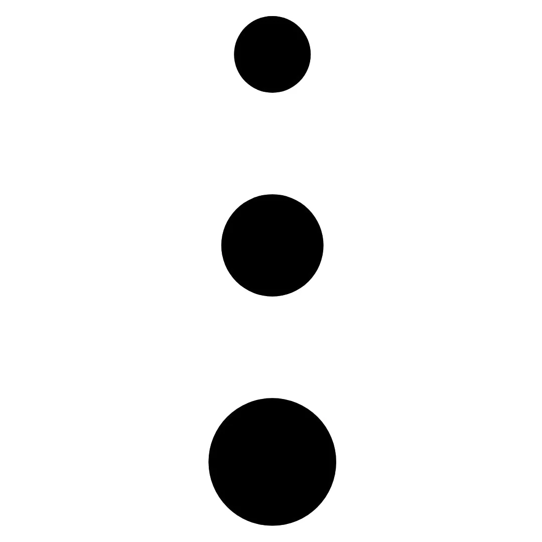 Three vertical dots temporary tattoo - Image 2
