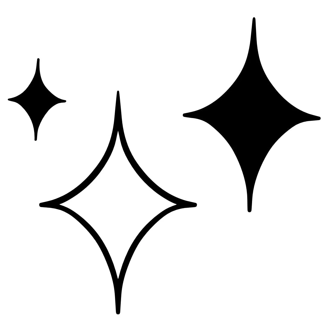 Four-Point Star Sparkles Temporary Tattoo - Image 2
