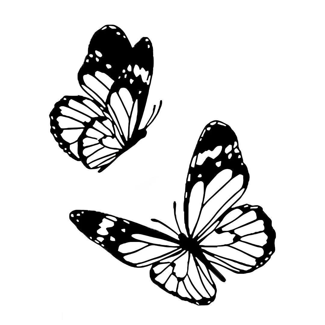 Two Butterflies Tattoo - Image 2