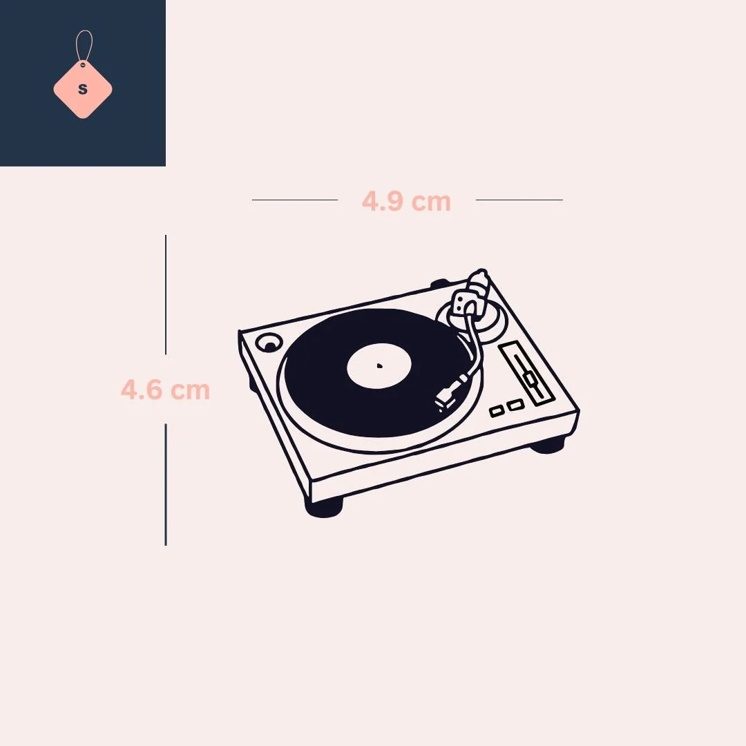 Vinyl turntable temporary tattoo - Image 4