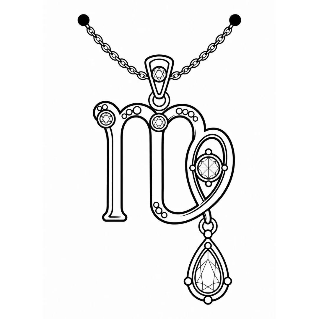 Virgo Jewel Zodiac Tattoo