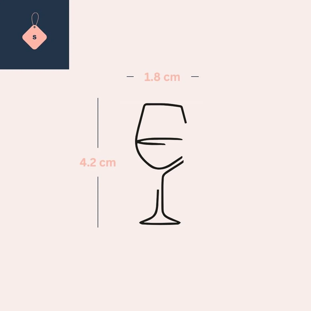 Wine Glass Temporary Tattoo – Continuous Line - Image 4